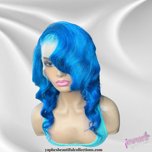 Custom Brazilian Lace Frontal Wig (Hand Curls, Custom Blue)