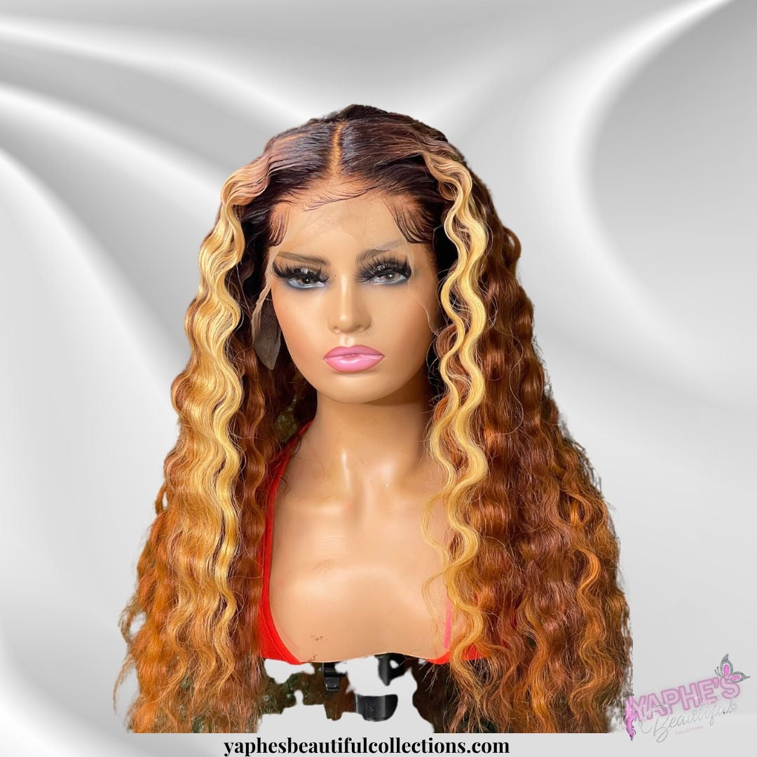 Brazilian Lace Frontal Wig (Soft Crimps, Custom Color)