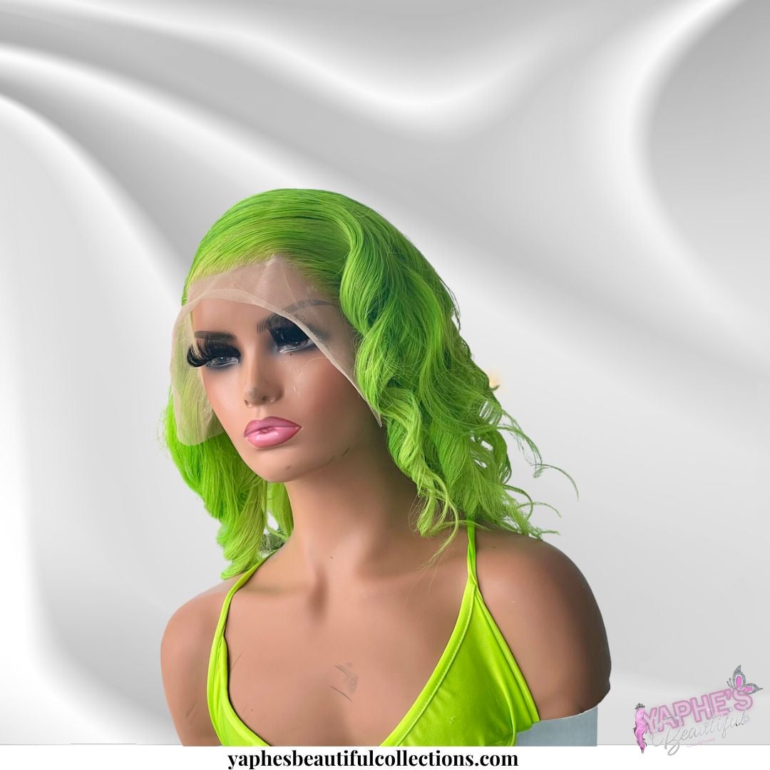 Brazilian Lace Frontal Wig (Bodywave, Green)