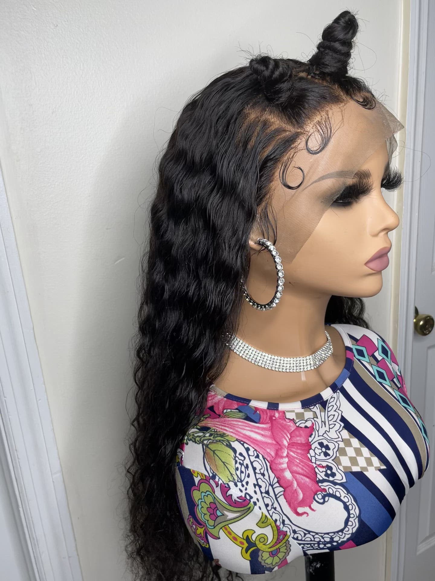 Custom Brazilian Lace Frontal Wig (Bantu Knots)