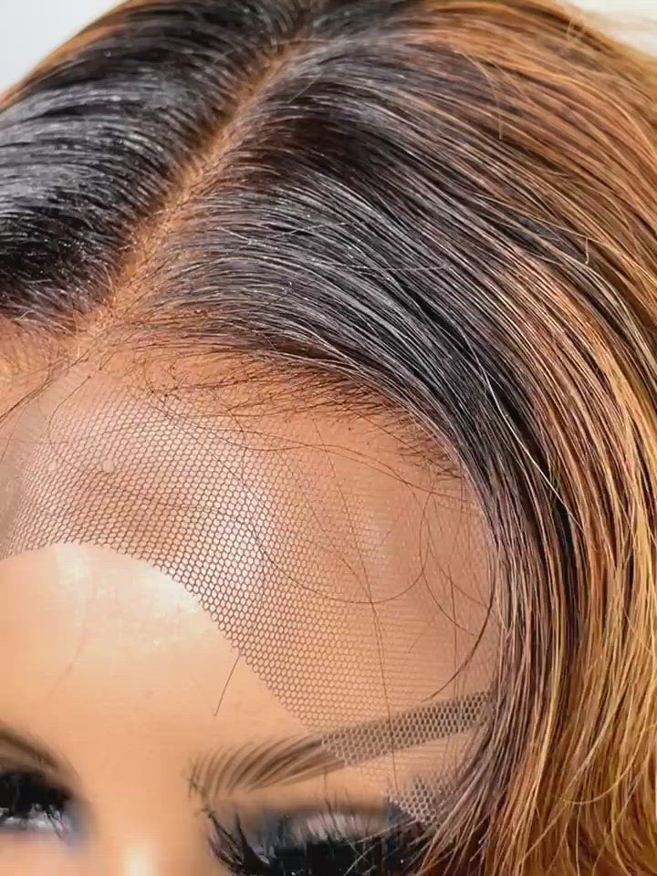 Custom Brazilian Lace Frontal Wig (Bodywave-Highlights)